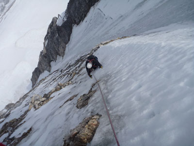 Dale on Mt. Fay.  Photo by Bob Plucenik